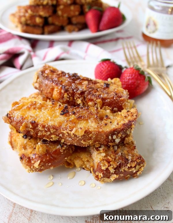 Crispy Macadamia Nut French Toast Sticks Recipe 2 Macadamia Nut Crispy French Toast Sticks are a fun & delicious breakfast recipe, that's also so easy to make!