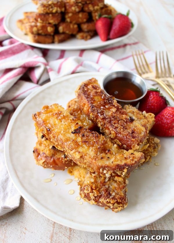 Crispy Macadamia Nut French Toast Sticks Recipe 7 Macadamia Nut Crispy French Toast Sticks are a fun & delicious breakfast recipe, that's also so easy to make!