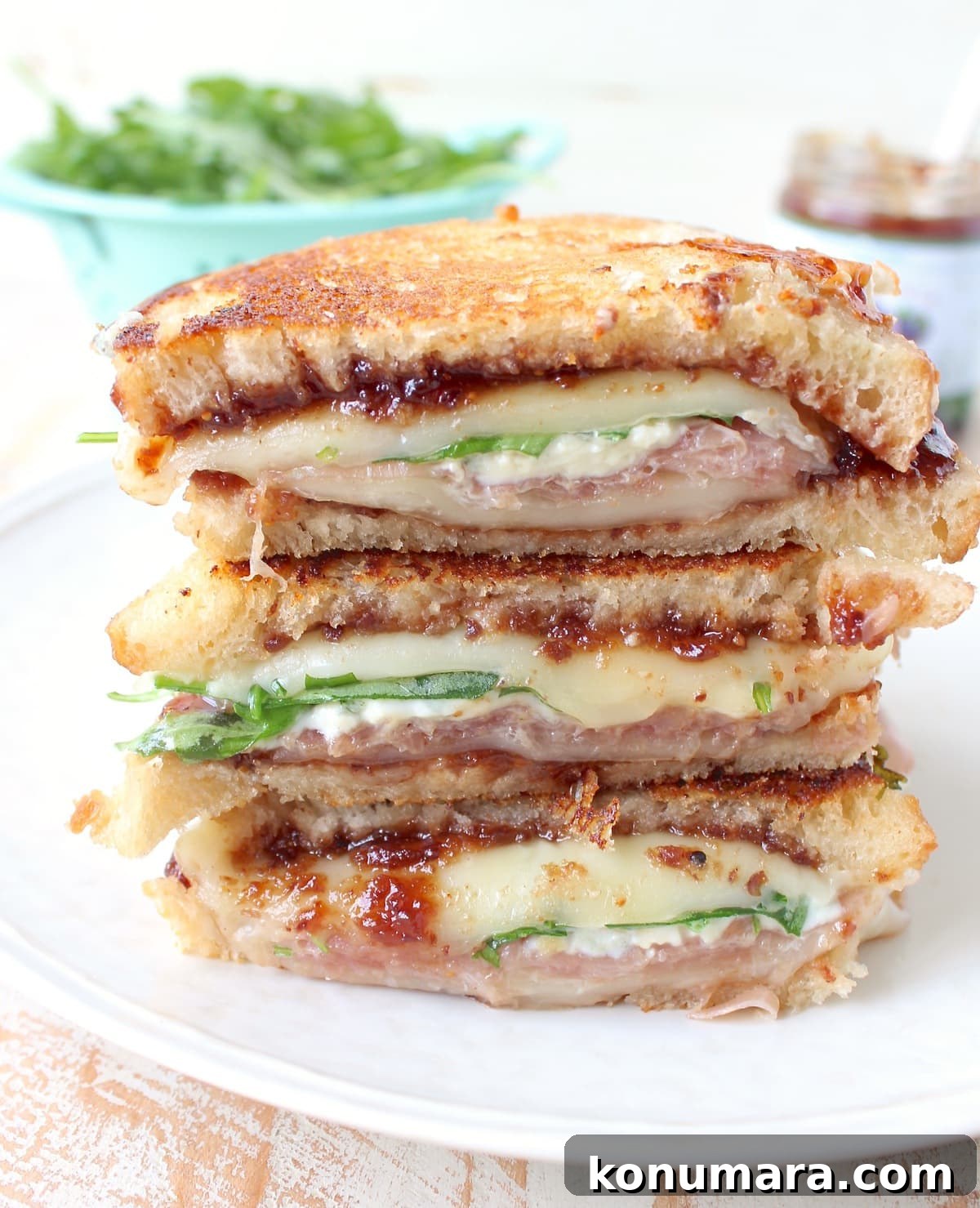 Fig and Prosciutto Grilled Cheese with Provolone 2 Prosciutto Provolone Fig Grilled Cheese with blue cheese, arugula and fig jam