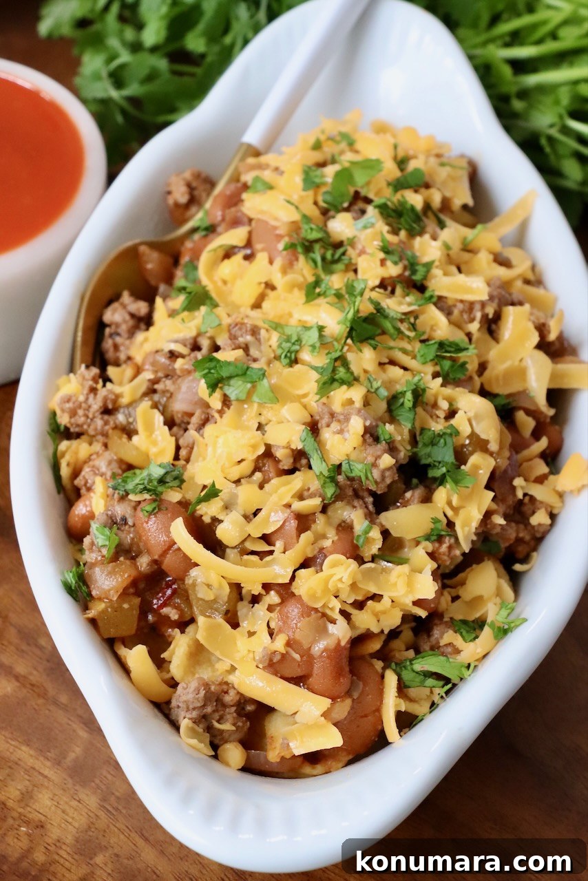 frito chili pie in dish with fork