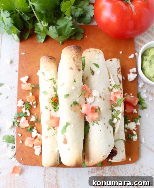 Breakfast Taquitos are the perfect easy breakfast recipe, made with chorizo, or soyrizo for vegetarians, scrambled eggs & pepper jack cheese!