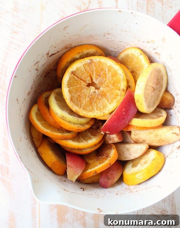 Smoky Grilled Fruit Sangria Recipe for Summer 5 Grilled fruit added to pitcher for sangria