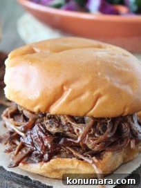 Slow Cooked BBQ Brisket Sandwich