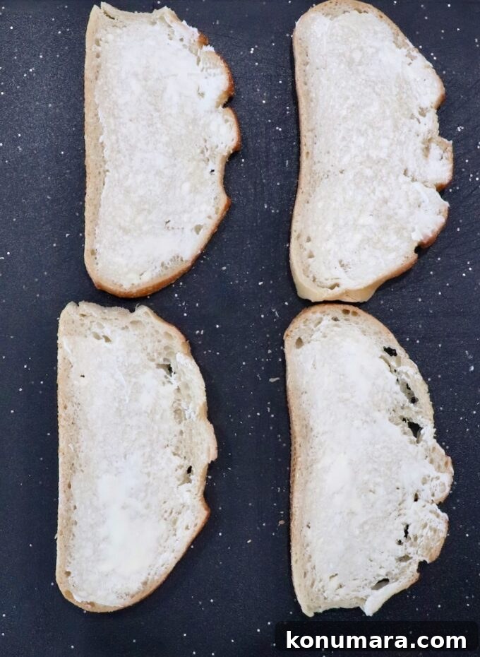 Grilled Chicken Panini Recipe with Melty Mozzarella 6 pieces of bread spread with butter