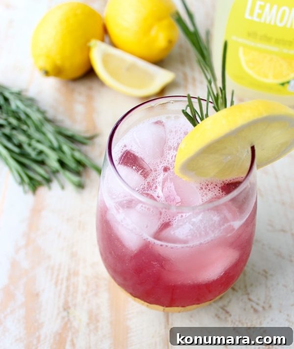 Spiked cranberry lemonade served outdoors