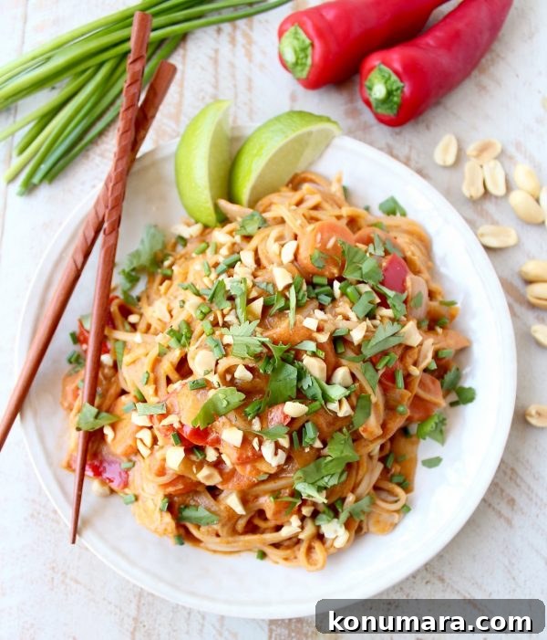 Creamy Slow Cooker Thai Peanut Chicken Noodles 3 Slow Cooker Thai Peanut Chicken Noodles slow cooker