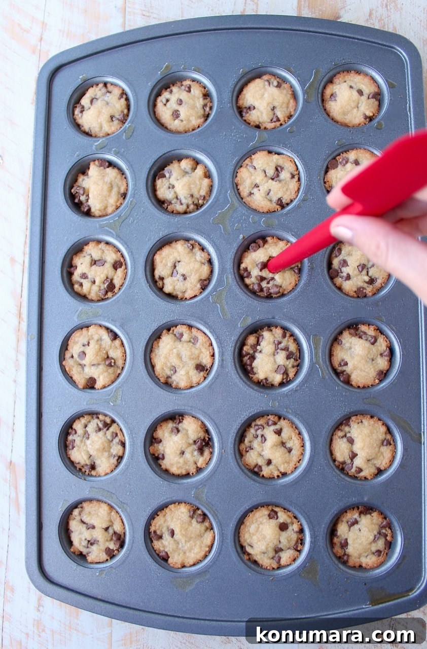 Nutella-Stuffed Chocolate Chip Cookie Cups Recipe 6 A simple chocolate chip cookie recipe is transformed into delicious chocolate chip cookie cups filled with Nutella Hazelnut Spread!