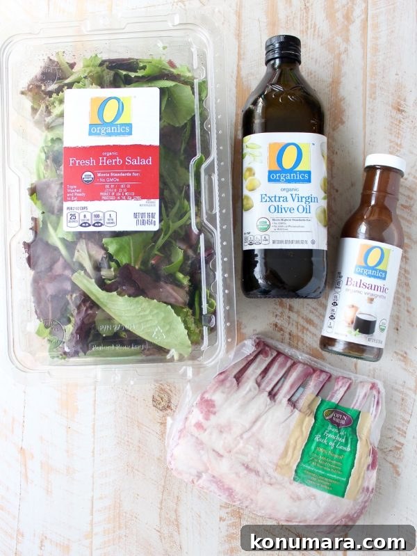 Roasted Rack of Lamb Recipe with Herb Butter and Mint Chimichurri 4 Rack of lamb is rubbed with herb butter, then roasted and topped with a mint chimichurri sauce in this elegant dinner recipe!