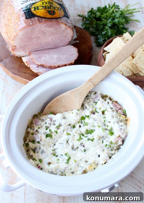 Slow Cooker Ham and Cheese Jalapeno Popper Dip 2 Slow Cooker Ham and Cheese Jalapeno Popper Dip