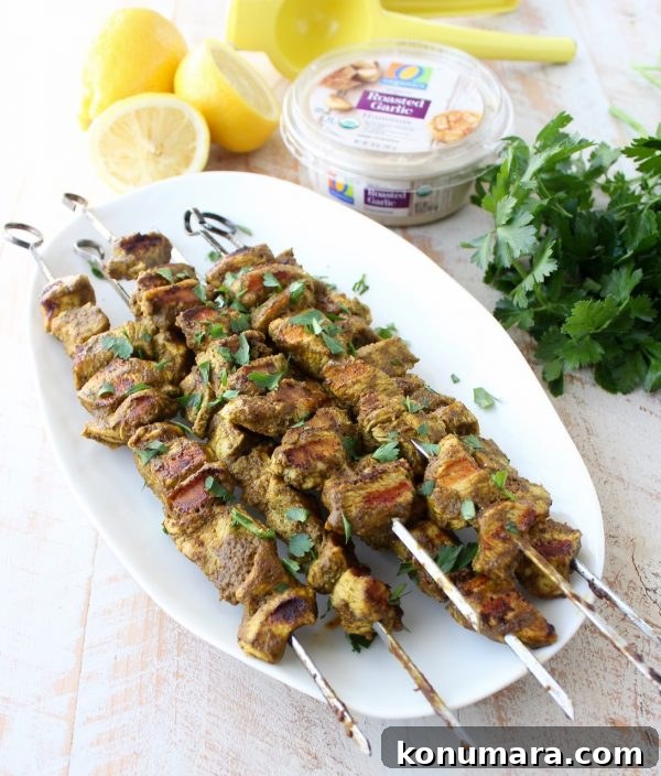 Grilled Mediterranean Chicken Skewers with Lemon and Herbs 2 Mediterranean Chicken Skewers marinating with spinach, spices and olive oil