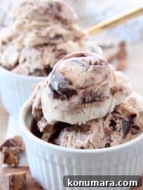 No Churn Moose Tracks Ice Cream