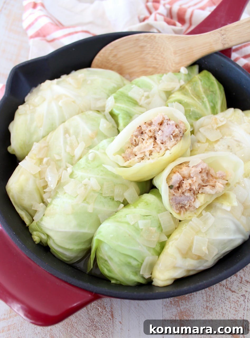 close up of cabbage rolls