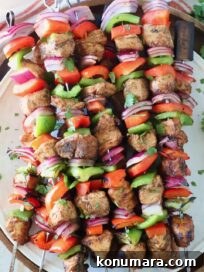 Chipotle Lime Fajita Chicken Skewers