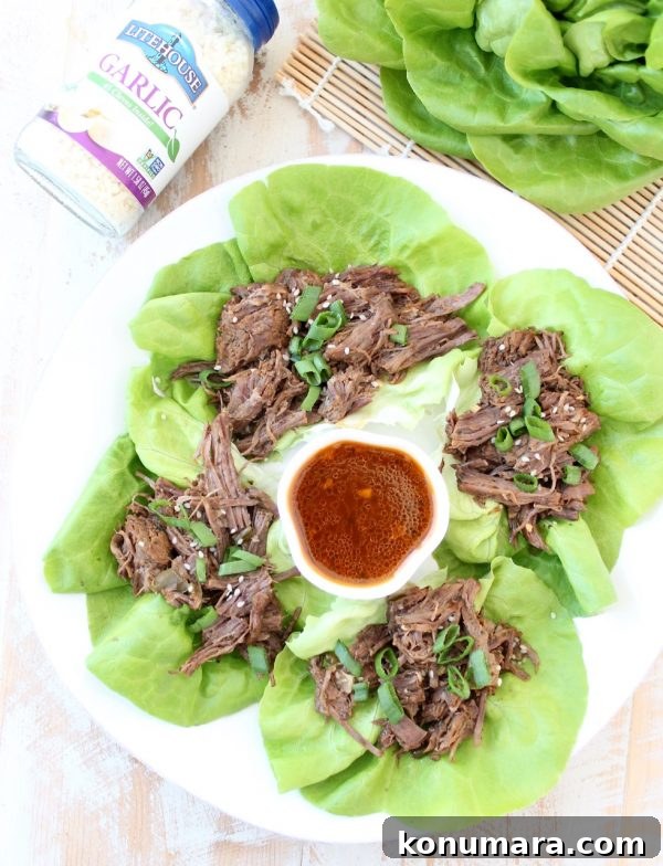 Whole30 Thai Beef is easy to make in the Instant Pot in under an hour. Shred the beef and serve it in lettuce wraps for a Whole30 meal or serve it in corn tortillas for a gluten free Thai twist on Taco Tuesday!