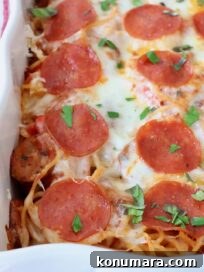 Pizza Baked Spaghetti