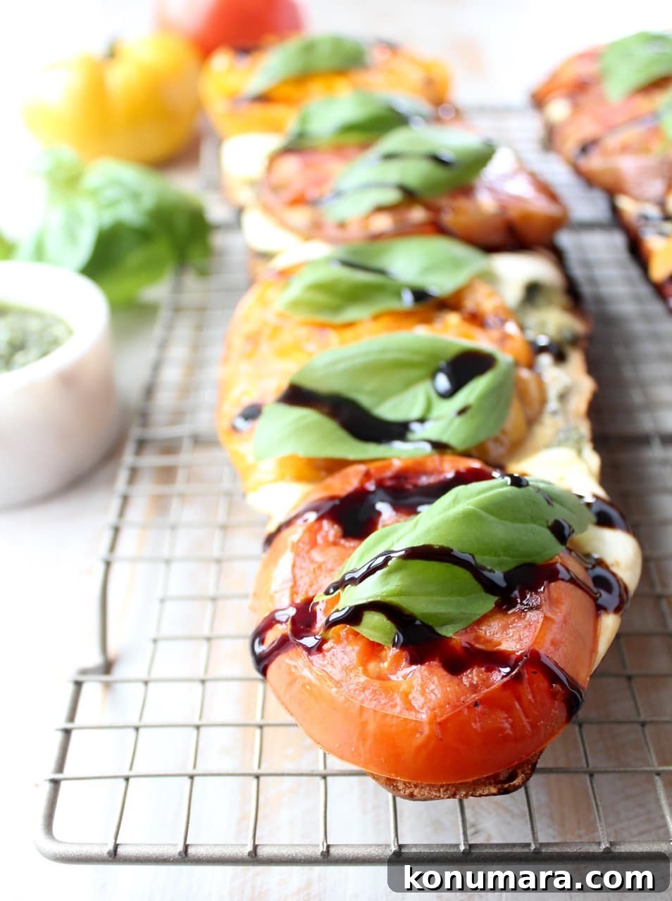 Grilled Tomato Caprese French Bread Pizza Recipe