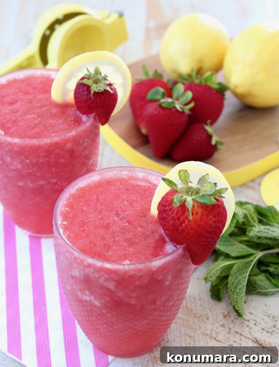 Lemon Berry White Wine Slushies