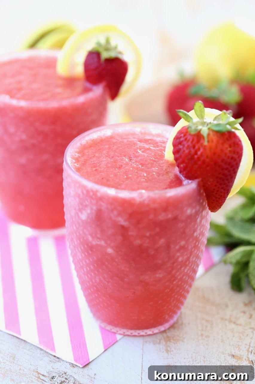 Lemon Berry White Wine Slushies
