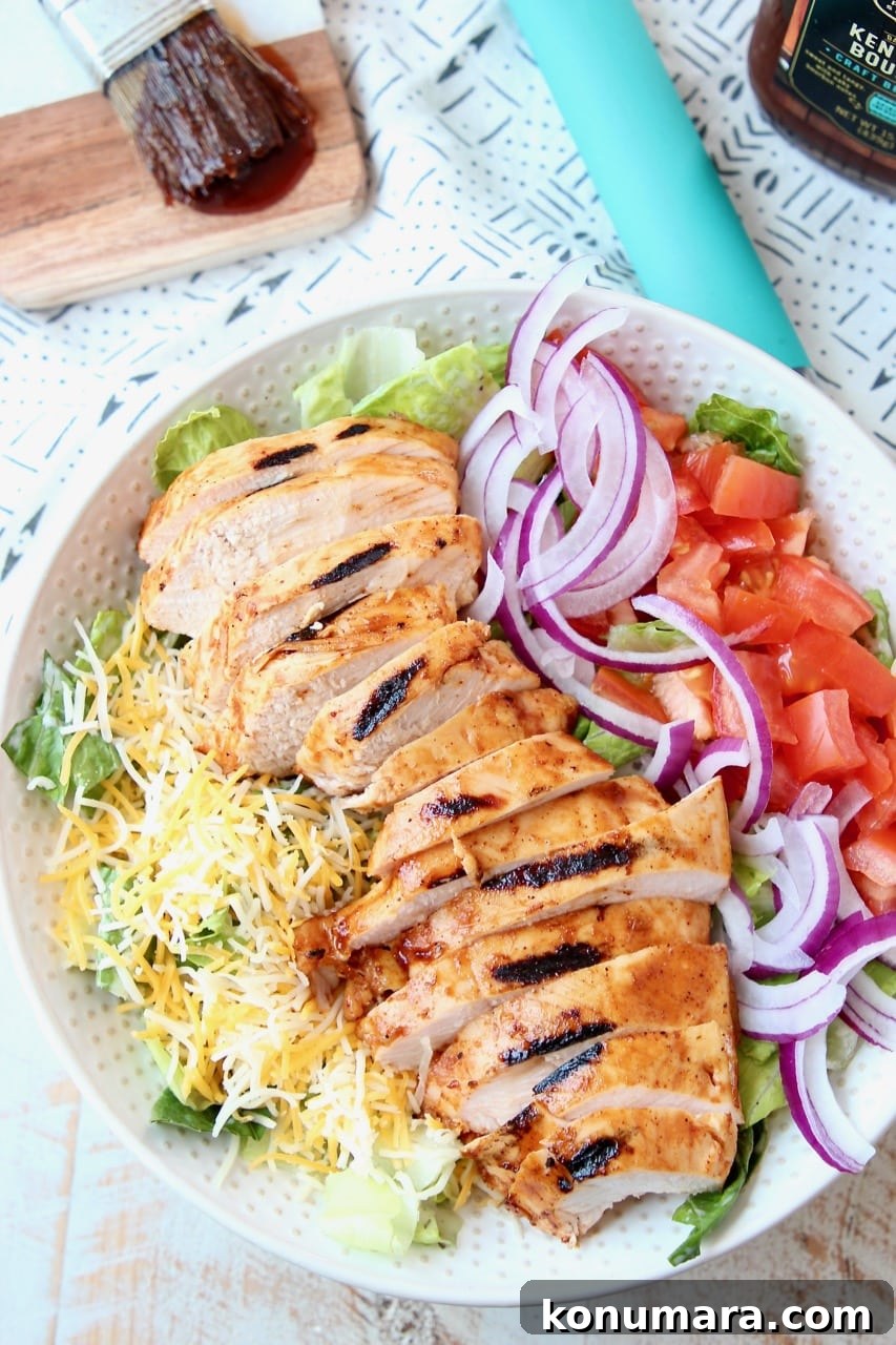Smoky Sous Vide BBQ Chicken with Grilled Finish 5 Sous Vide BBQ Chicken Salad with Cheese, Onions and Tomatoes