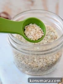 Homemade French Onion Dip Mix Recipe 13 French Onion Dip Mix in Mason Jar with Green Measuring Spoon