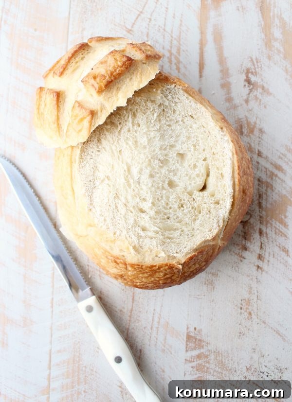 Cheesy Jalapeno Popper Bread Bowl Recipe 4 A baked brie-style bread bowl topped with caramelized pears and honey.