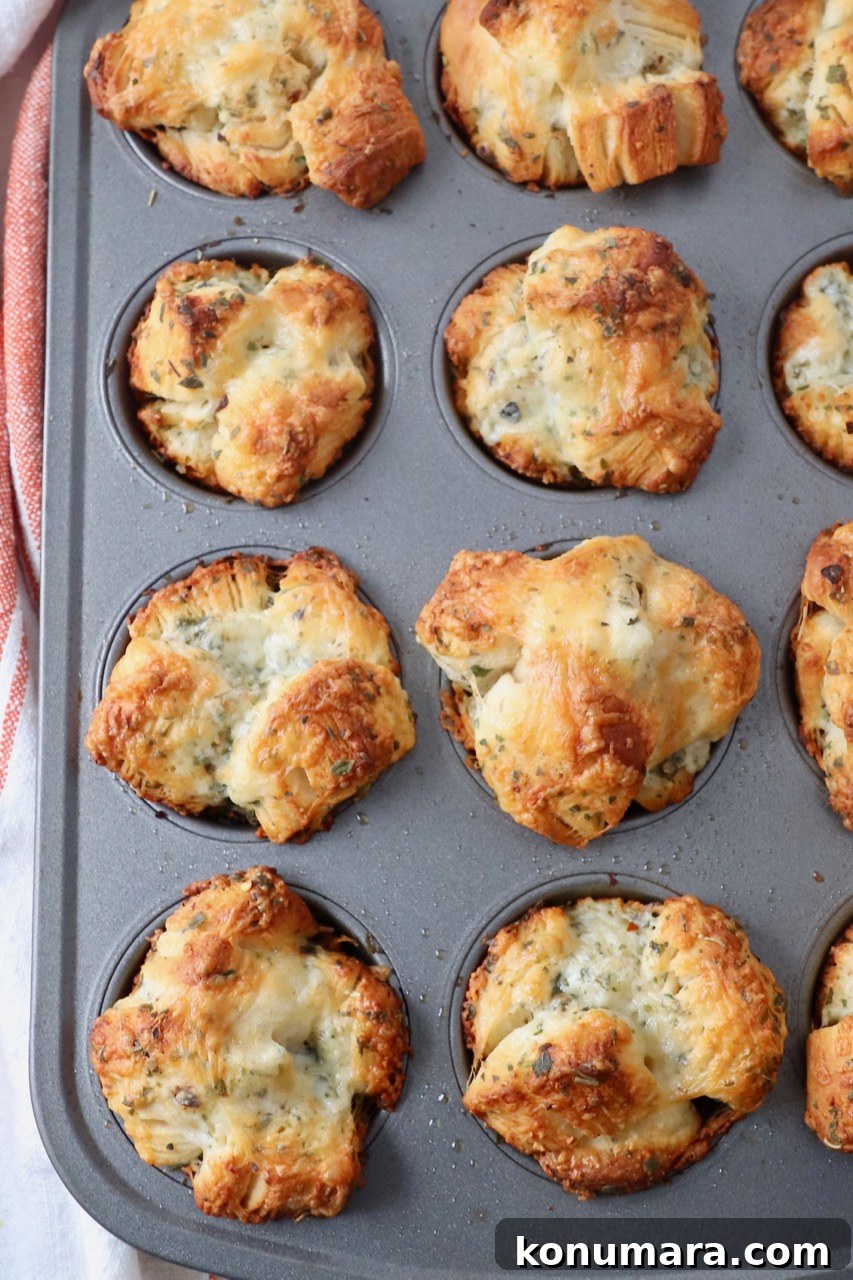Homemade Italian Seasoning Mix for Pasta and Pizza 5 cooked pull apart rolls in muffin tin