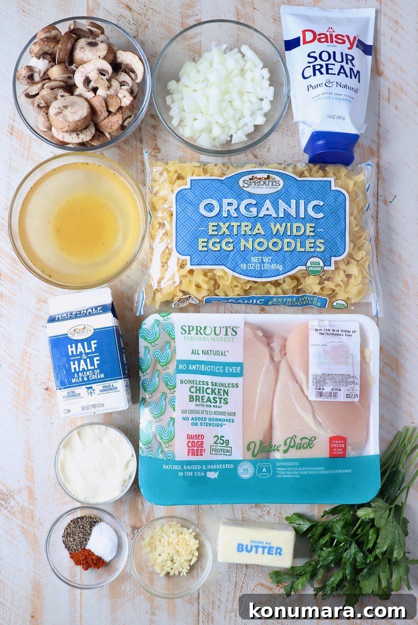 Creamy Instant Pot Chicken Stroganoff Recipe 3 ingredients for chicken stroganoff