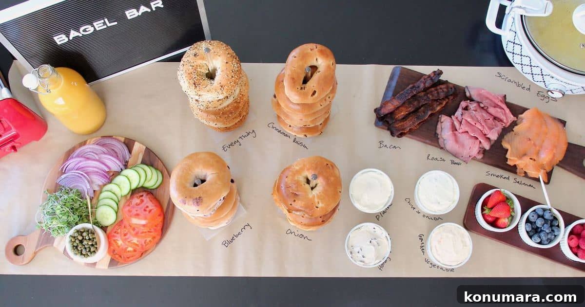 How to Set Up a DIY Bagel Bar for Brunch 6 Bagel bar setup