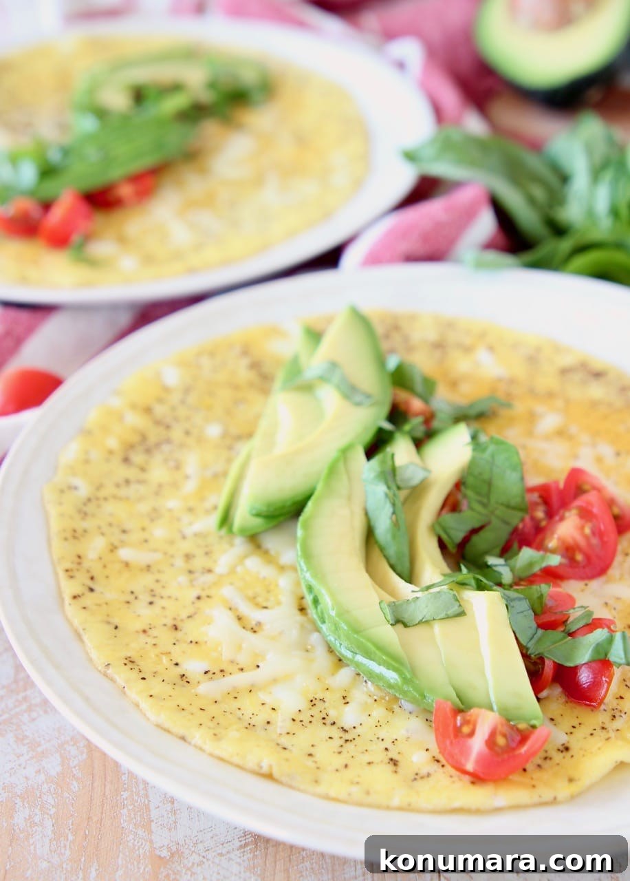 19 New Recipes from 2019 Worth Revisiting 20 Avocado omelette with diced tomatoes and fresh basil on white plate