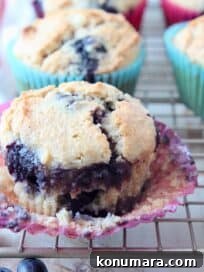Low carb almond flour blueberry muffins