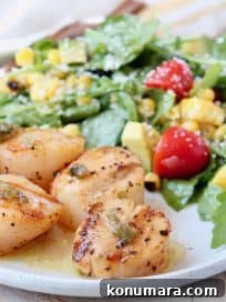 Grilled scallops