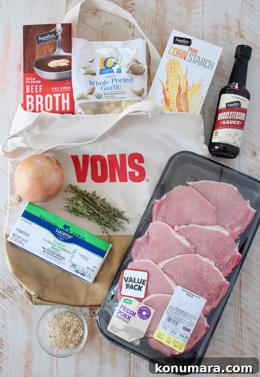 Slow Cooker Pork Chops with French Onion Gravy 3 Ingredients for french onion pork chops