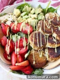 Crispy Goat Cheese Avocado & Strawberry Salad