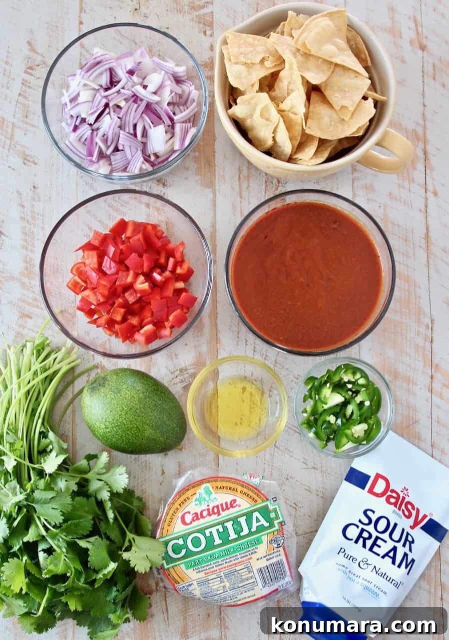 Red Chilaquiles Recipe: Classic Mexican Breakfast 3 ingredients for chilaquiles rojos
