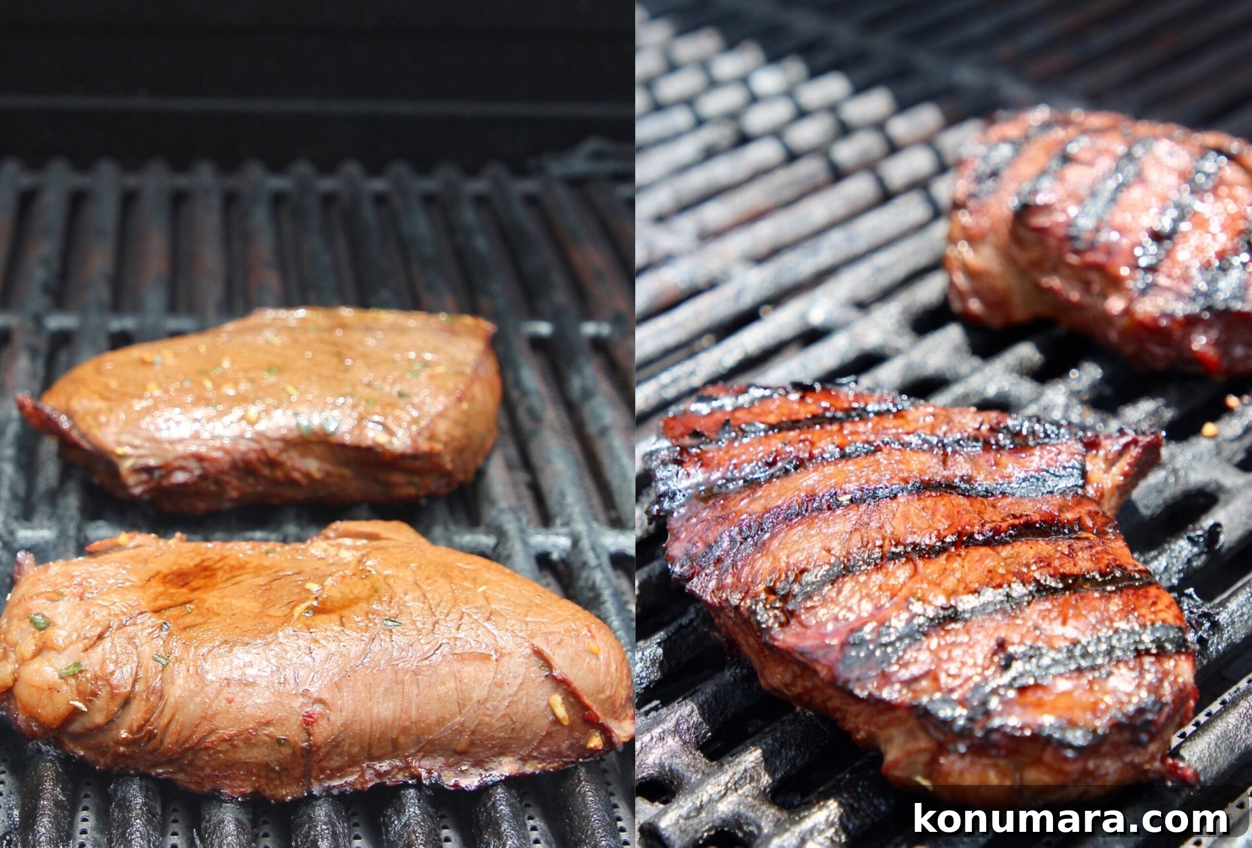 Sirloin Steak Marinade Recipe: Tender, Juicy Flavor 5 sirloin steaks on grill