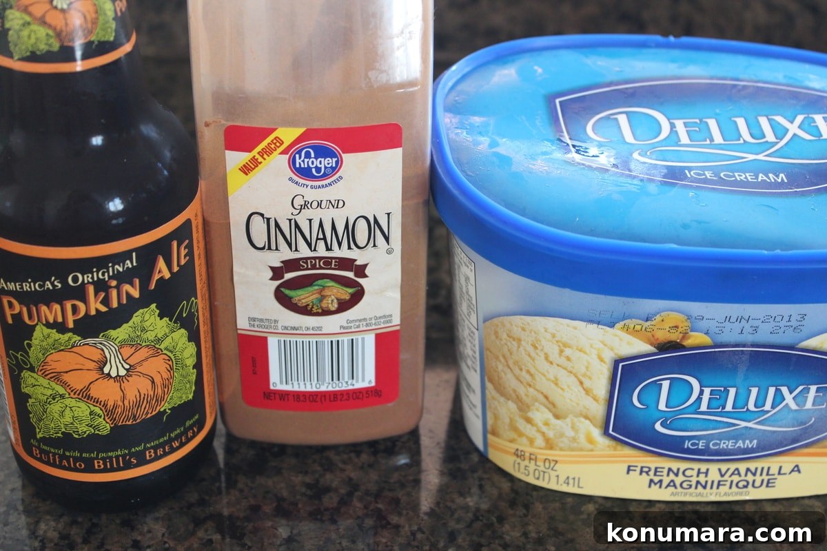 Pumpkin Beer Float Ingredients Pumpkin Beer Float Ingredients
