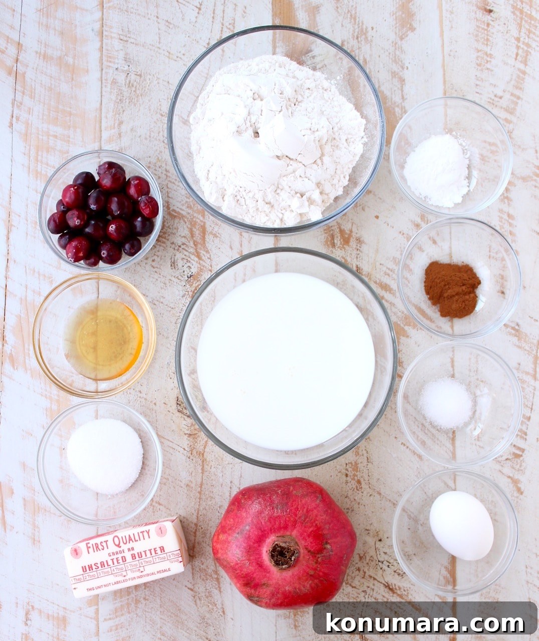 Fresh cranberries & pomegranates add a delicious burst of tartness & sweetness to this easy waffles recipe, perfect for fall breakfast or holiday brunch!
