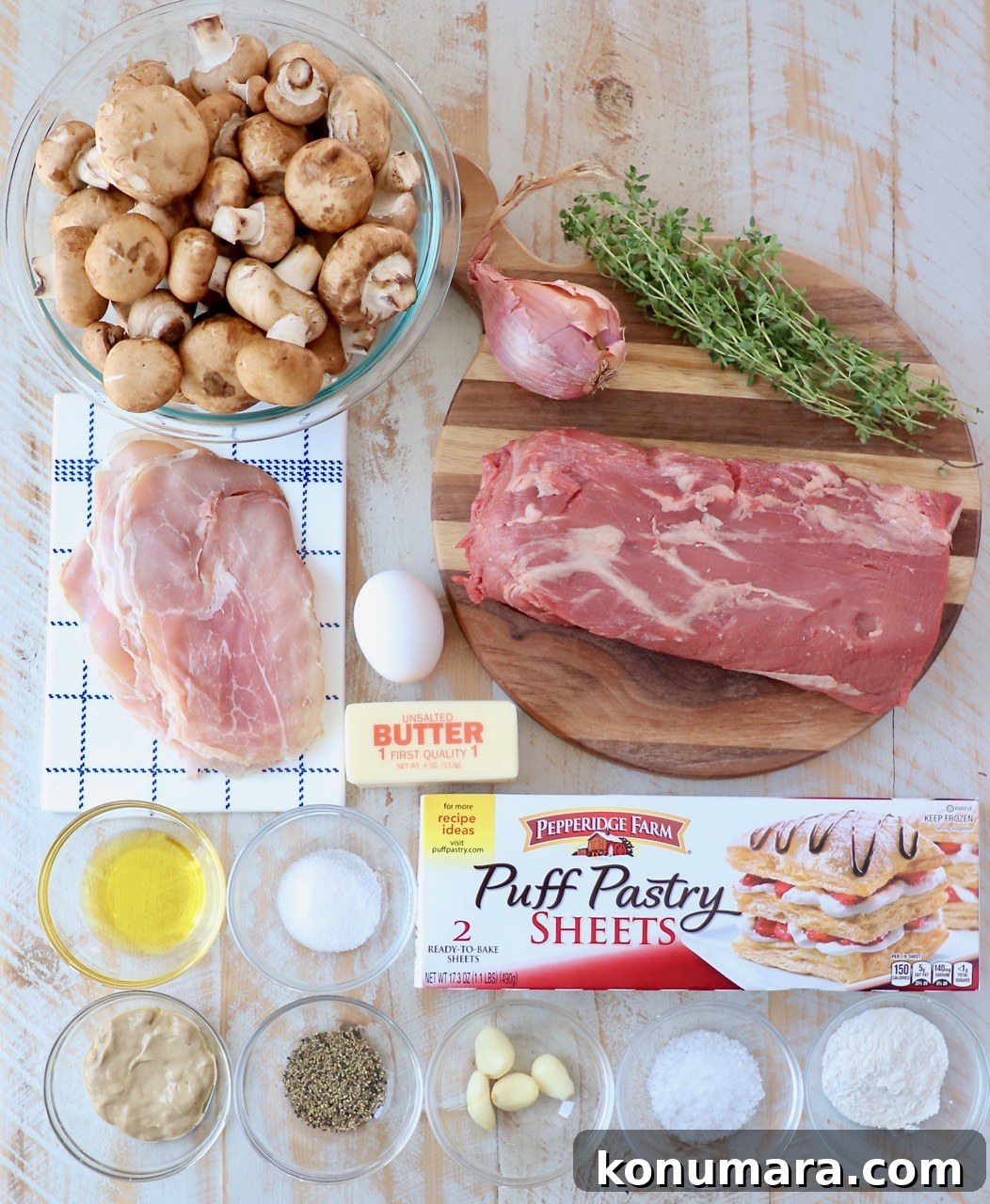 How to Make Classic Beef Wellington with Mushroom Duxelles 3 Ingredients for Beef Wellington