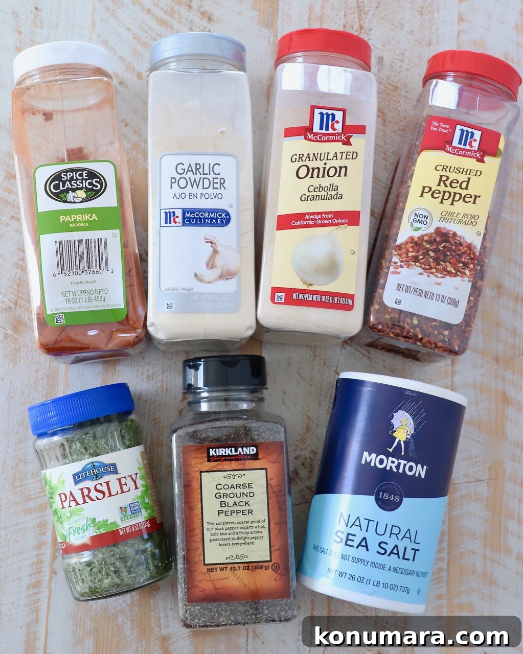 ingredients for chicken seasoning