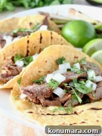 Chipotle Lime Carne Asada Tacos