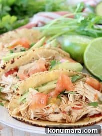 Pressure Cooker Chicken Tacos