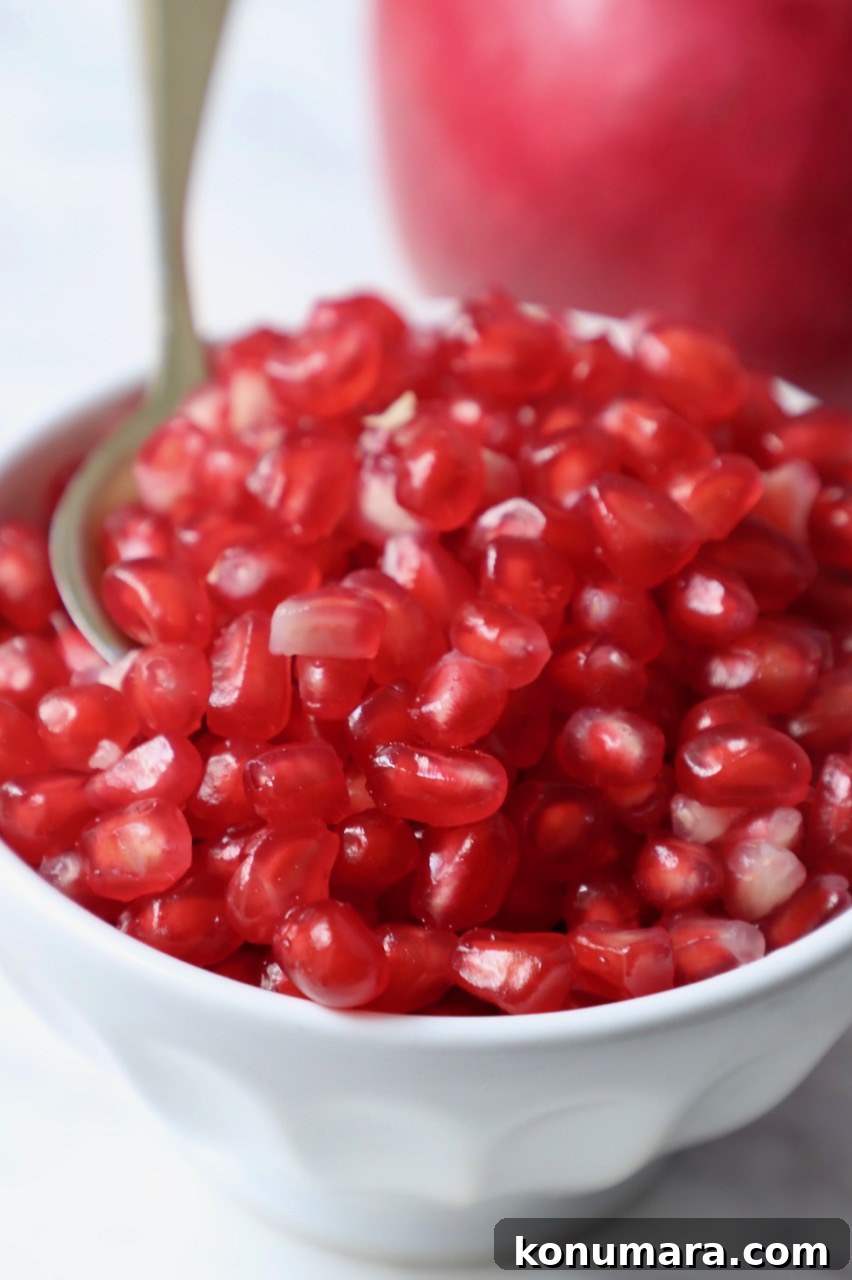 bowl of pomegranate arils