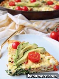 spinach frittata with bacon