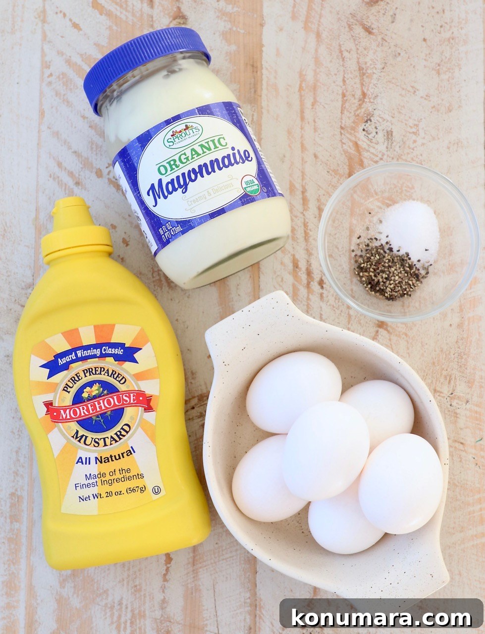 ingredients for deviled eggs