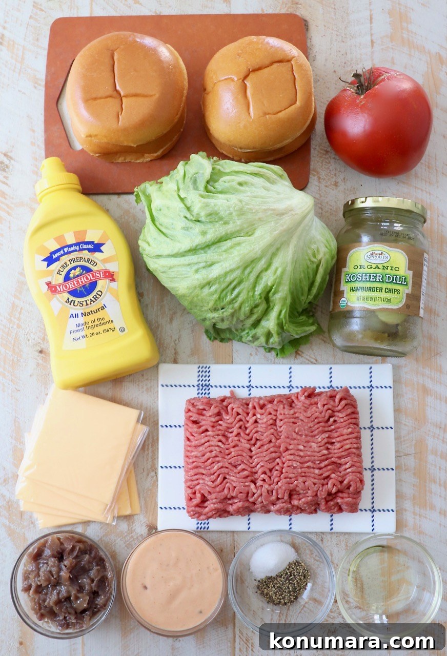 Animal-Style Burger Recipe: In-N-Out Copycat 3 animal style burger ingredients