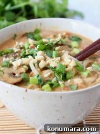 One Pot Thai Noodle Soup with Peanut Sauce