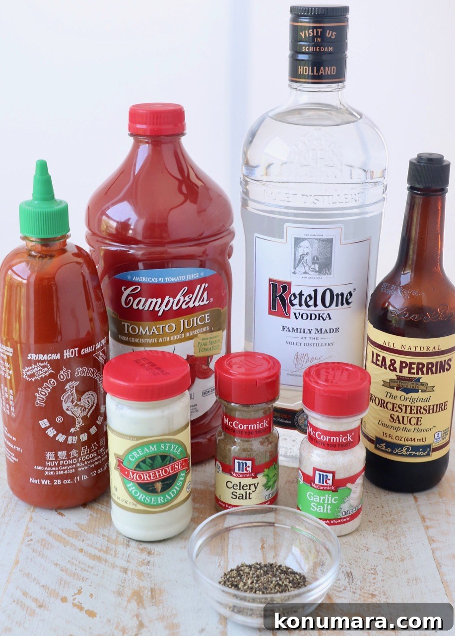 bloody mary ingredients