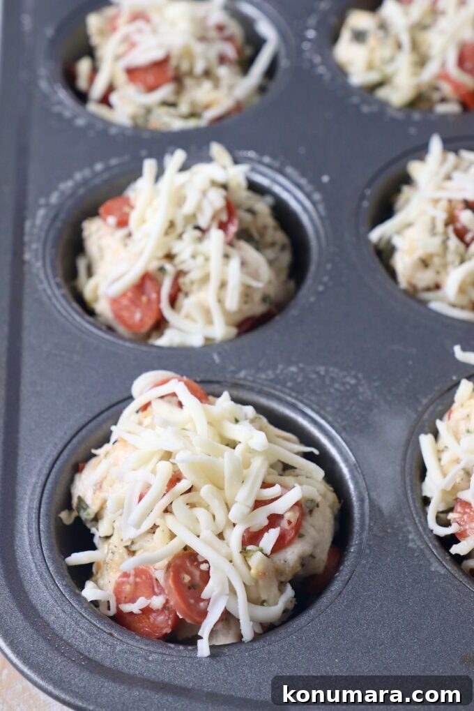 pizza rolls in muffin tin