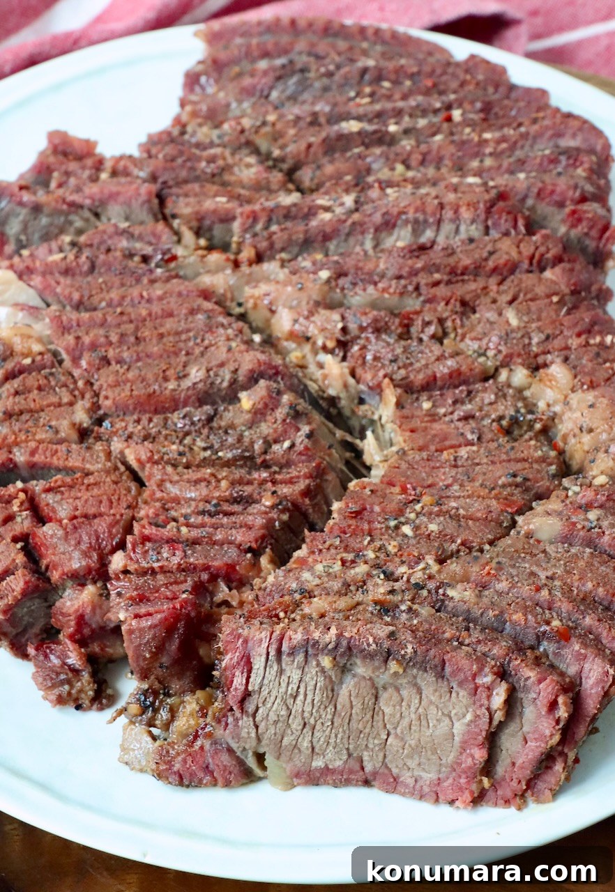 How to Smoke a Chuck Roast for Tender, Juicy Results 10 smoked chuck roast sliced on a plate