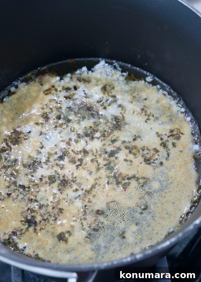 pickling liquid with spices in a pot on the stove